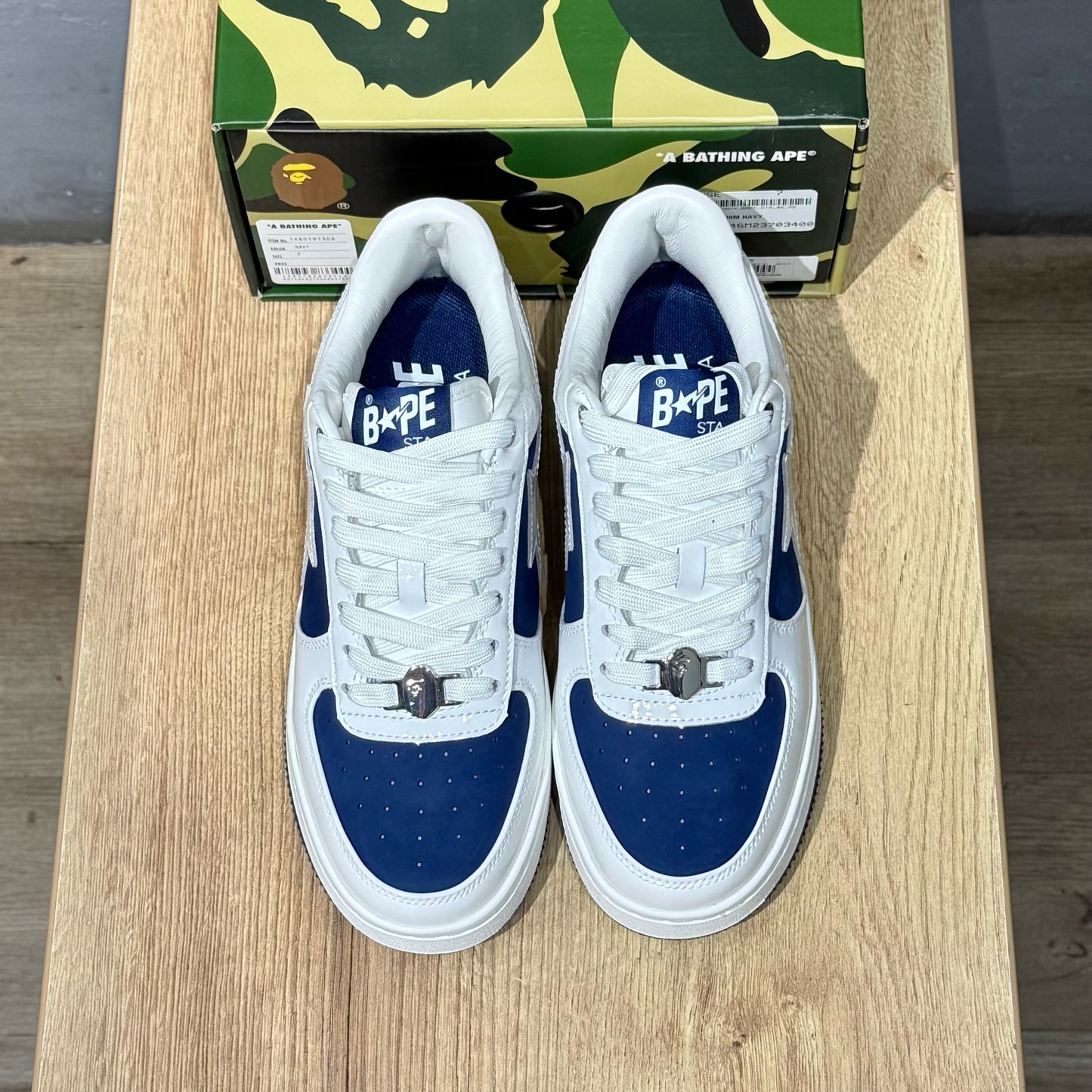 Bape Sta #6 - White & Navy
