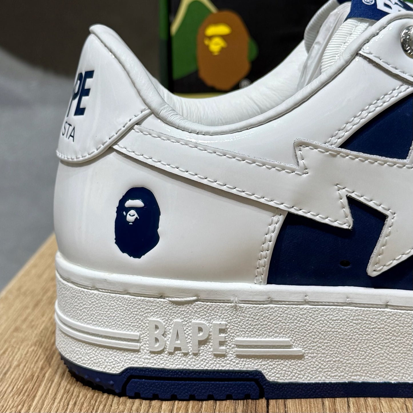 Bape Sta #6 - White & Navy