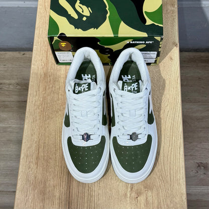 Bape Sta #6 - White & Olive