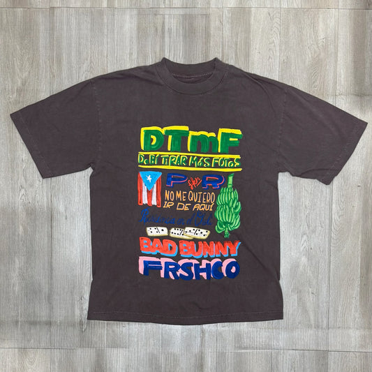 Frsh x Bad Bunny DTMF Tee - Brown