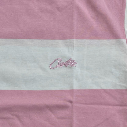 Corteiz Striped Tee - Pink