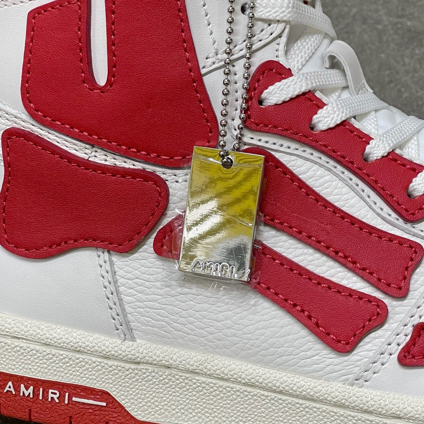 Amiri Skel Top Hi - White Red