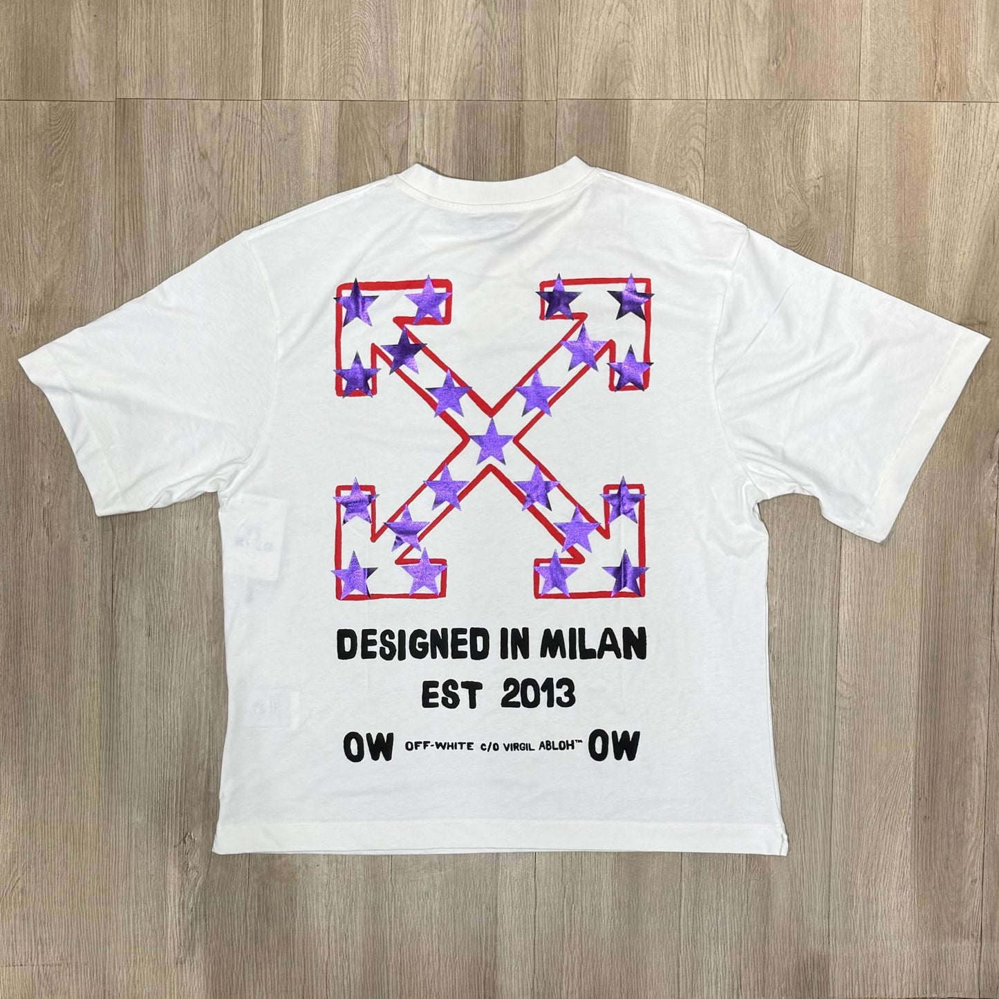 Off White Star Arrow Skate Tee - White