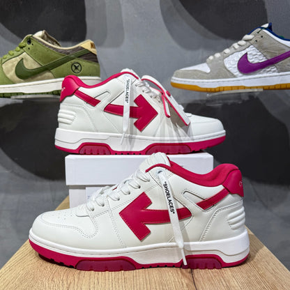 Off White Out Of Office - White & Fuchsia