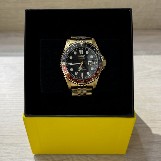 Invicta Pro Diver Watch 43mm - Gold & Black