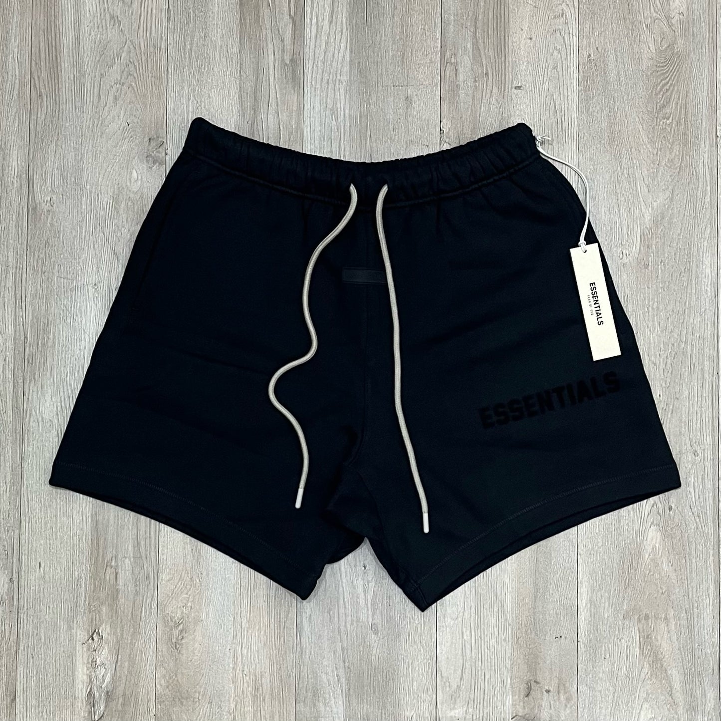 Essentials Drawstring Shorts - Jet Black