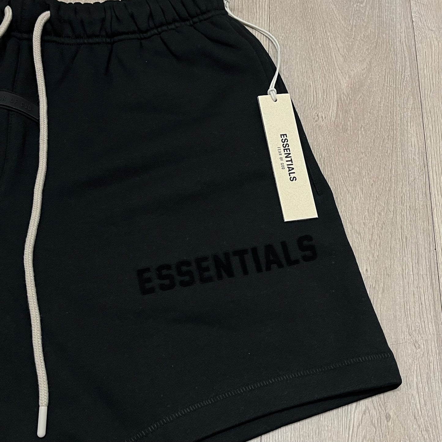 Essentials Drawstring Shorts - Jet Black