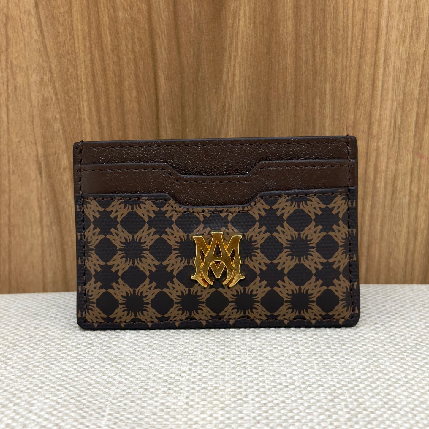Amiri MA Quad Card Holder - Brown