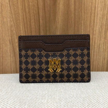 Amiri MA Quad Card Holder - Brown
