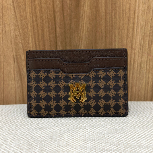 Amiri MA Quad Card Holder - Brown