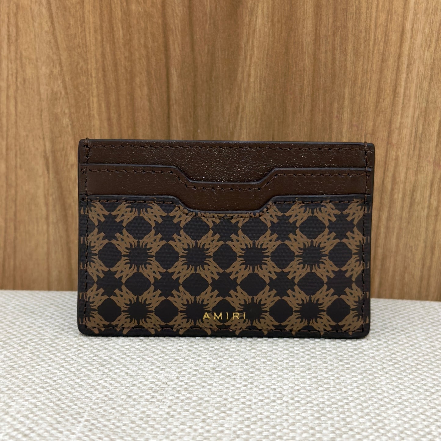 Amiri MA Quad Card Holder - Brown