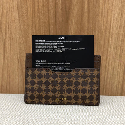 Amiri MA Quad Card Holder - Brown