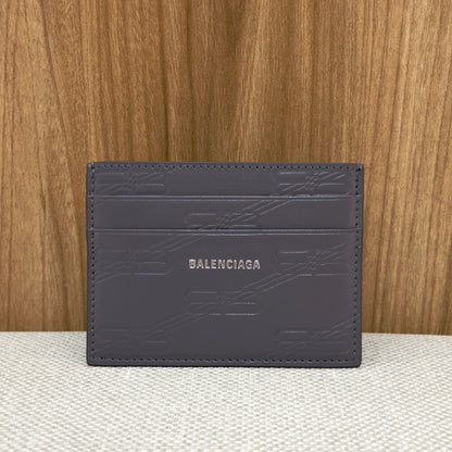 Balenciaga Monogram BB Card Holder - Grey
