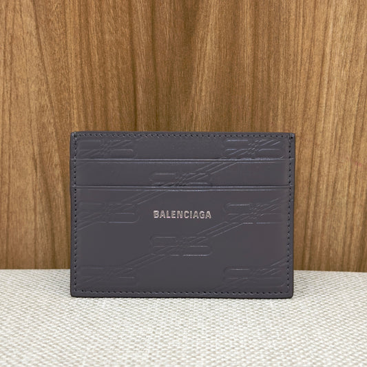 Balenciaga Monogram BB Card Holder - Grey