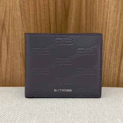 Balenciaga Monogram BB Wallet - Grey