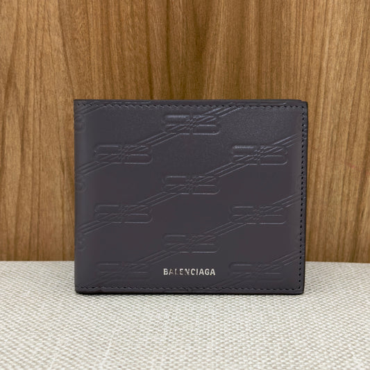 Balenciaga Monogram BB Wallet - Grey