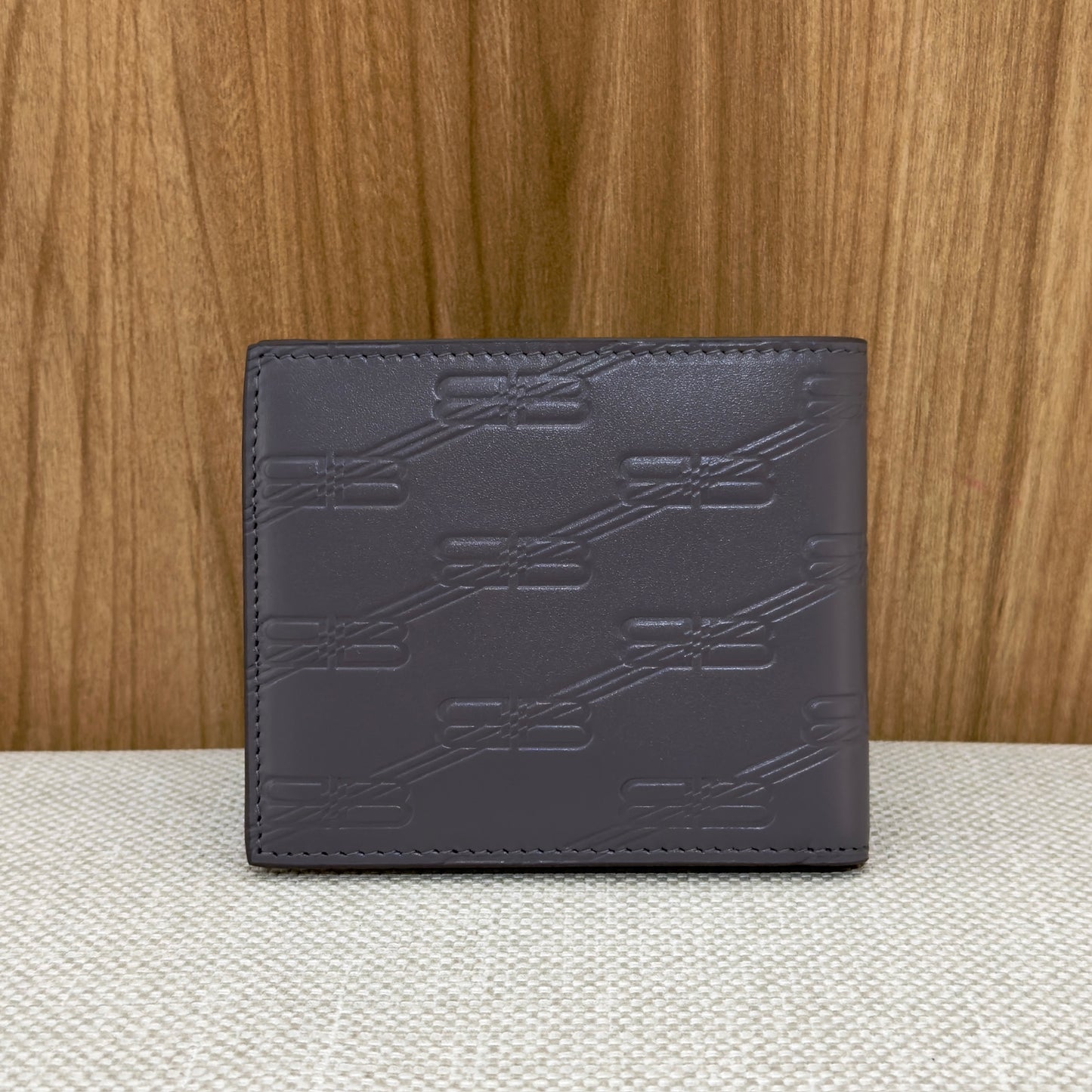 Balenciaga Monogram BB Wallet - Grey