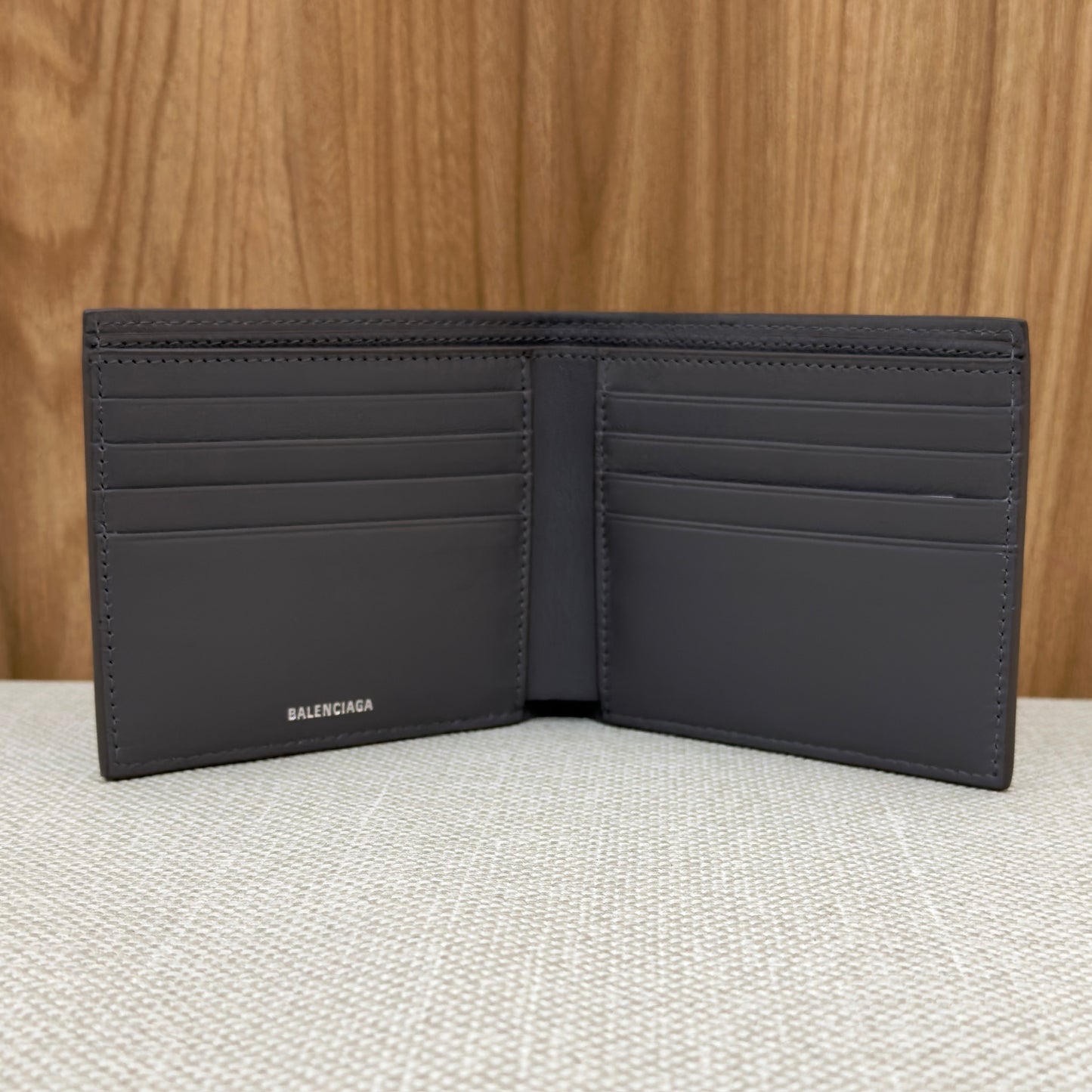 Balenciaga Monogram BB Wallet - Grey