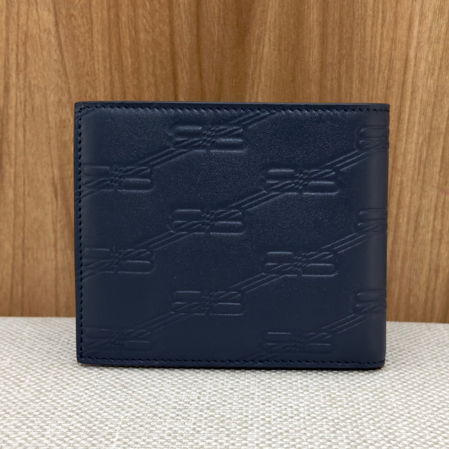 Balenciaga Monogram BB Wallet - Blue