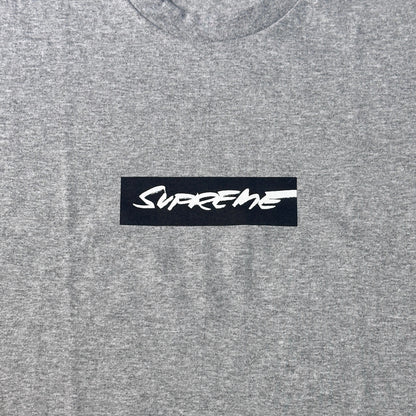 Supreme Futura Box Logo Tee - Heather Grey