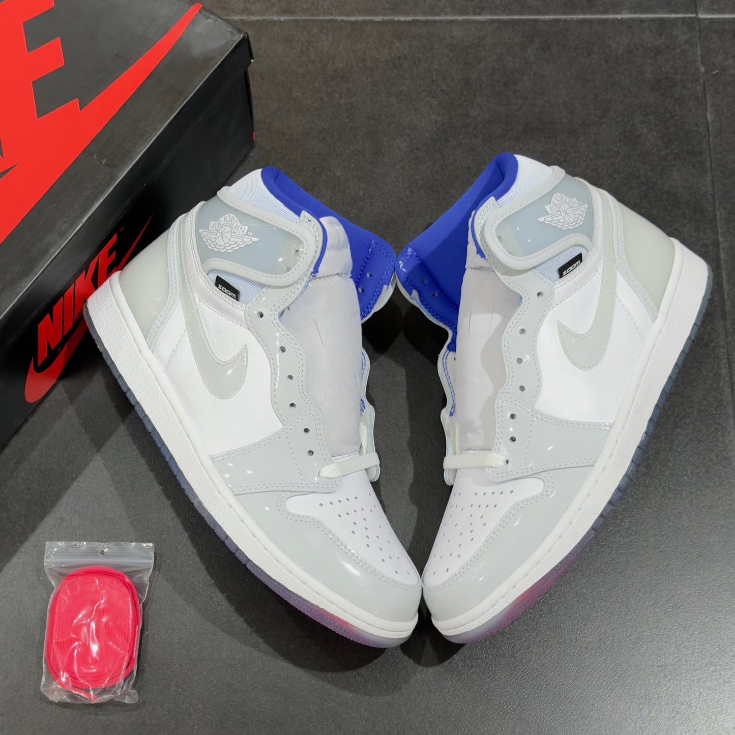 Jordan 1 High Zoom - White / Racer Blue