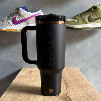 Stanley x Messi Quencher ProTour Flip Tumbler 40 oz / 1.2 L - Black