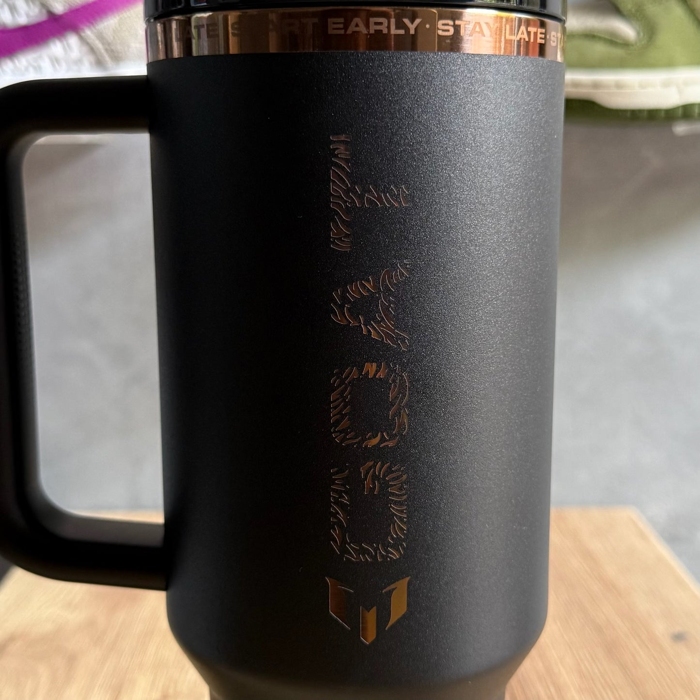 Stanley x Messi Quencher ProTour Flip Tumbler 40 oz / 1.2 L - Black