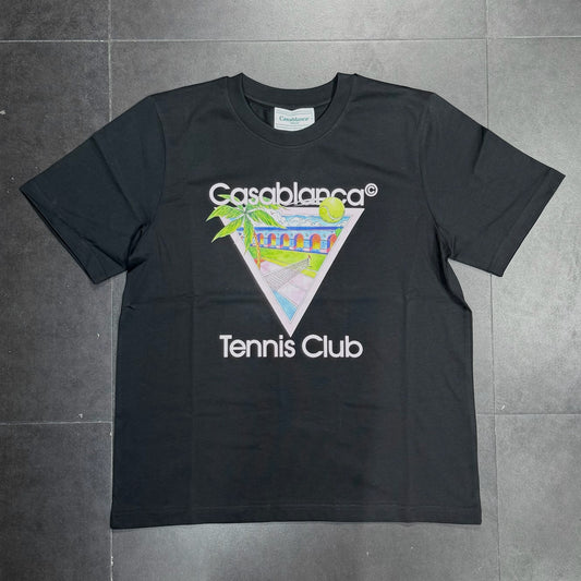 Casablanca Tennis Club Icon Tee - Black
