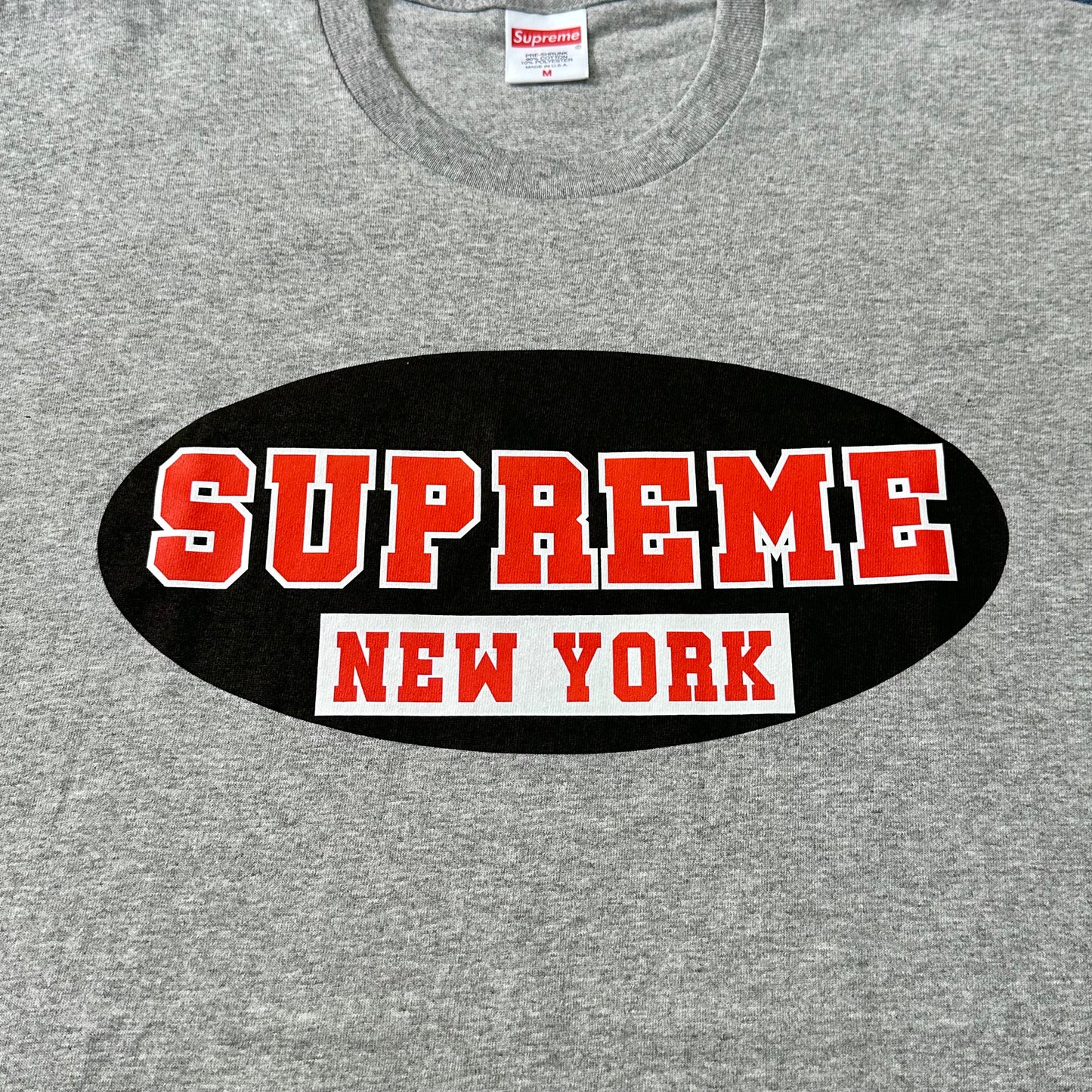 Supreme New York Tee - Heather Grey