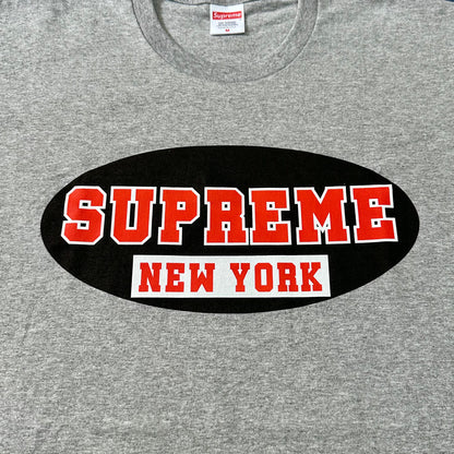 Supreme New York Tee - Heather Grey