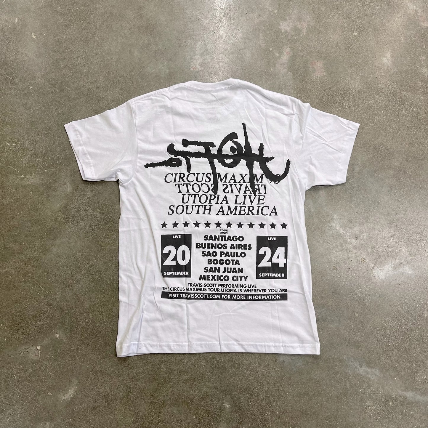 Travis Scott Circus Maximus Bogota Tour Tee - Skitzo