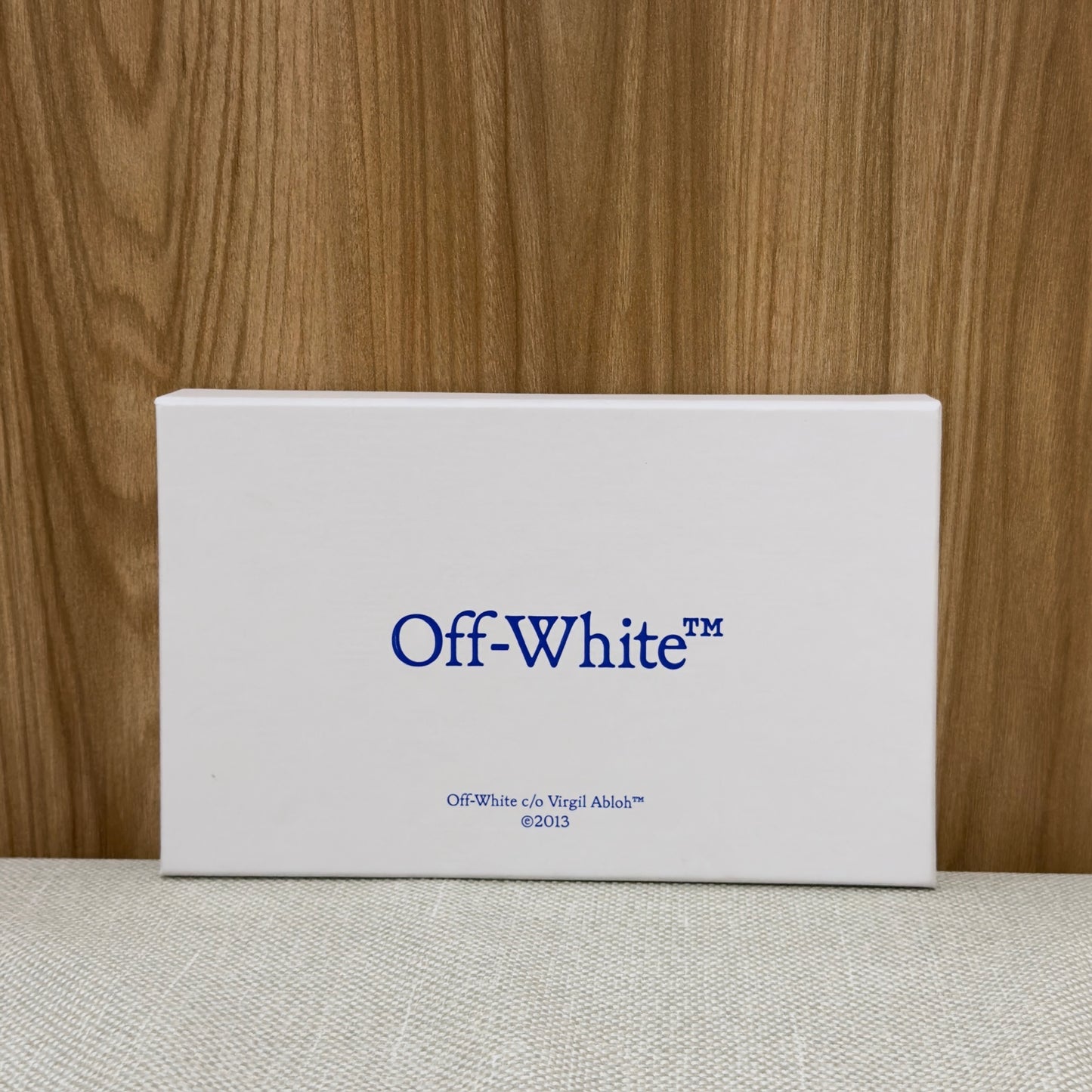 Off White Printed For Cards Quote Documents Holder - Black