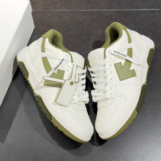 Off-White Out of Office - White & Olive Green