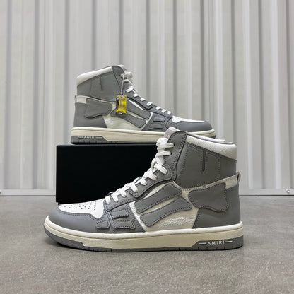 Amiri Skel Top Hi - Grey White