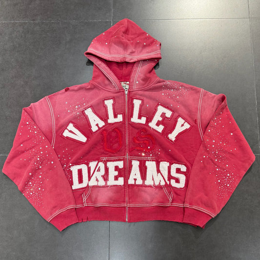 Vale Forever Classico Zip Up Hoodie  - Ruby