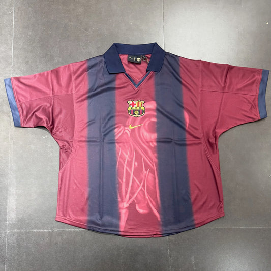 Travis Scott x FCB Barcelona Cactus Jack 2000/2001 Retro Skeleton Jersey