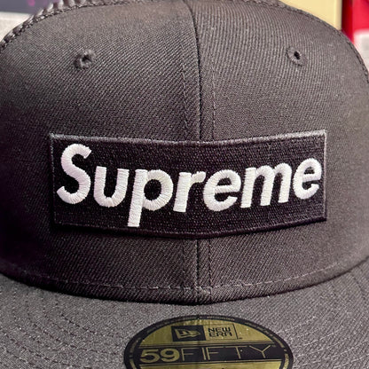 Supreme x New Era Box Logo Mesh Back Hat - Black