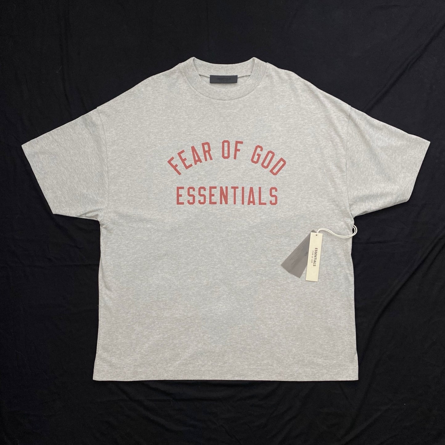 Essentials Fear Of God Jersey Crewneck Tee - Dark Heather