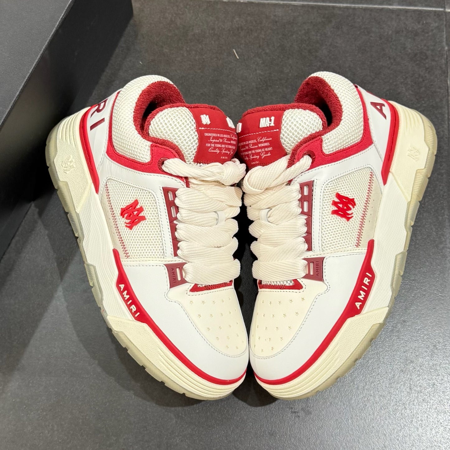 Amiri MA-1 -  White & Red