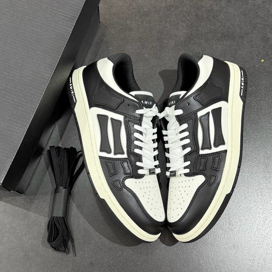 Amiri Skel Top Low - Black & White