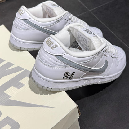 Nike SB Dunk Low x Supreme 94 - White Metallic Silver