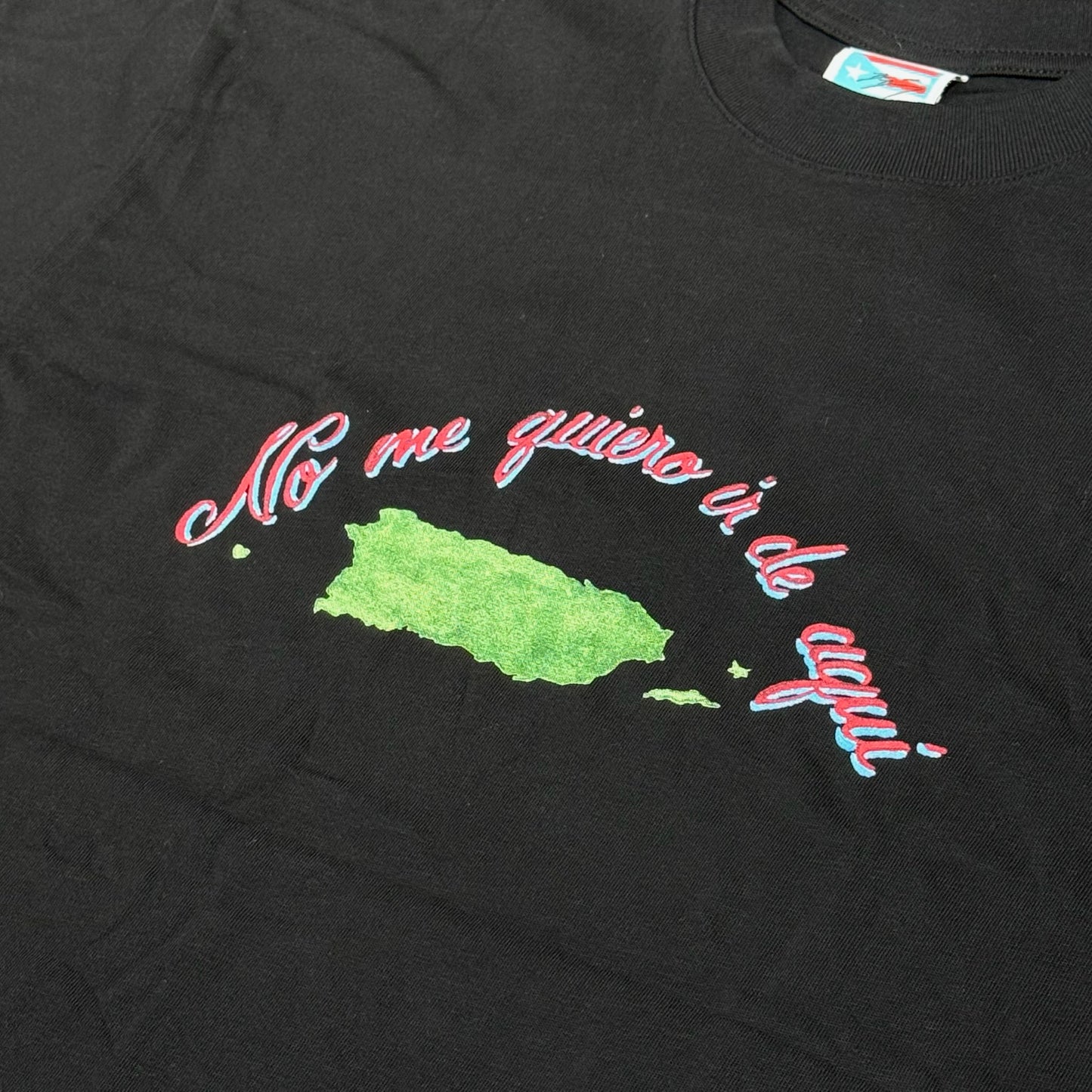 Bad Bunny Merch No Me Quiero Ir De Aqui Tee - Black