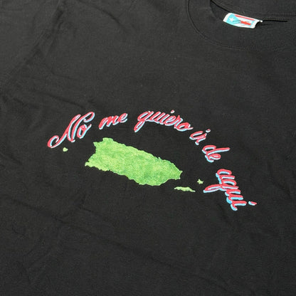 Bad Bunny Merch No Me Quiero Ir De Aqui Tee - Black