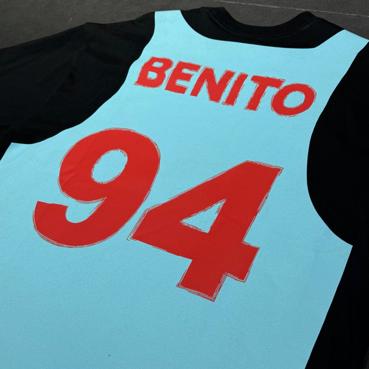 Bad Bunny Merch Puerto Rico Jersey Tee - Black & Blue