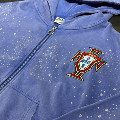 Vale Forever Sea Cluster Zip Up Hoodie - Blue