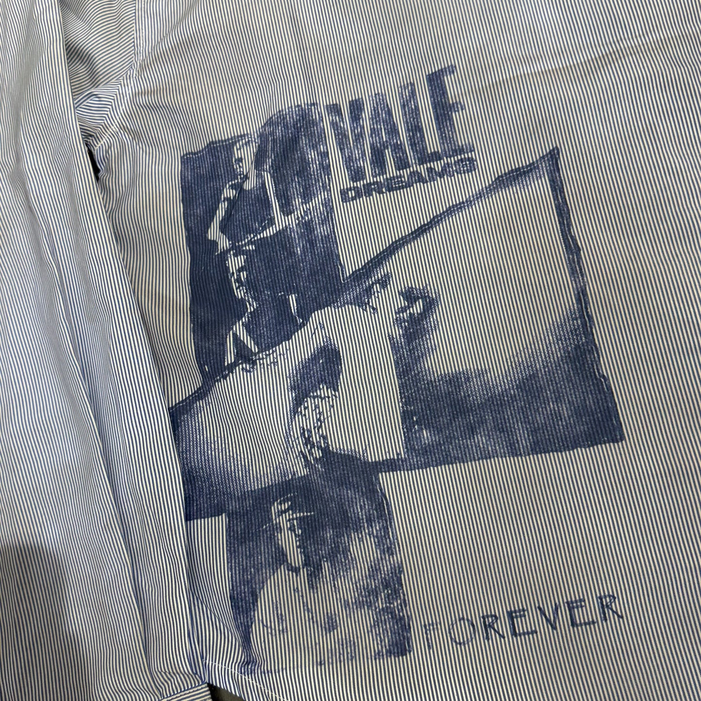 Vale Forever Freedom Button Up Stripped - Blue