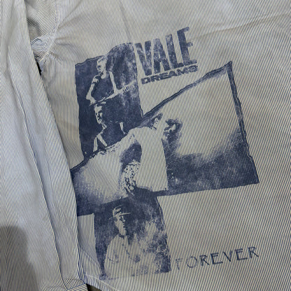 Vale Forever Freedom Button Up Stripped - Blue