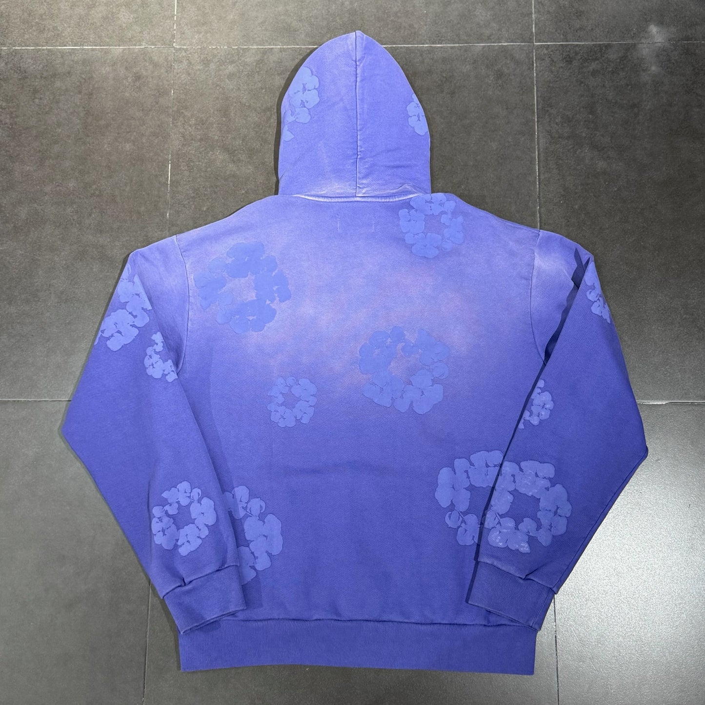Denim Tears Cotton Wreath Hoodie - Washed Blue