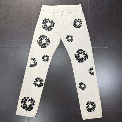Denim Tears The Cotton Wreath Levis Jeans - White