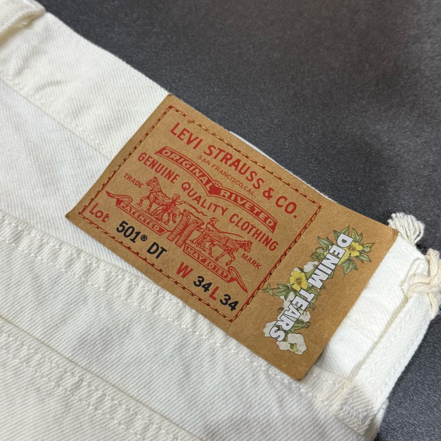 Denim Tears The Cotton Wreath Levis Jeans - White